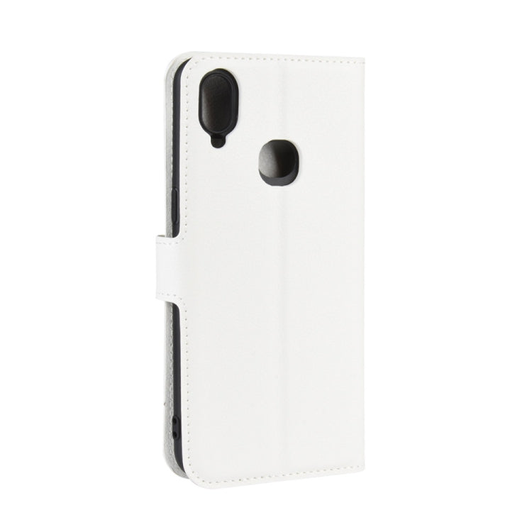 For Galaxy A10s Litchi Texture Horizontal Flip Leather Case with Wallet & Holder & Card Slots