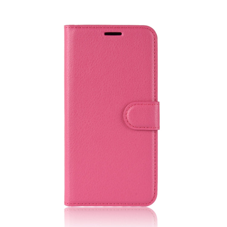 For Galaxy A10s Litchi Texture Horizontal Flip Leather Case with Wallet & Holder & Card Slots