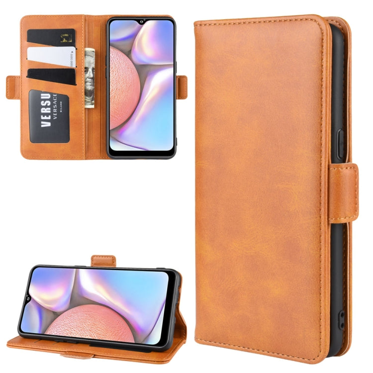 For Galaxy A10s Dual-side Magnetic Buckle Horizontal Flip Leather Case with Holder & Card Slots & Wallet & Photo Frame