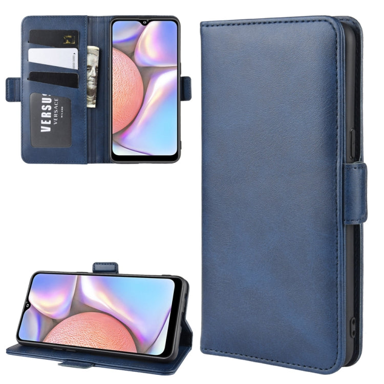 For Galaxy A10s Dual-side Magnetic Buckle Horizontal Flip Leather Case with Holder & Card Slots & Wallet & Photo Frame