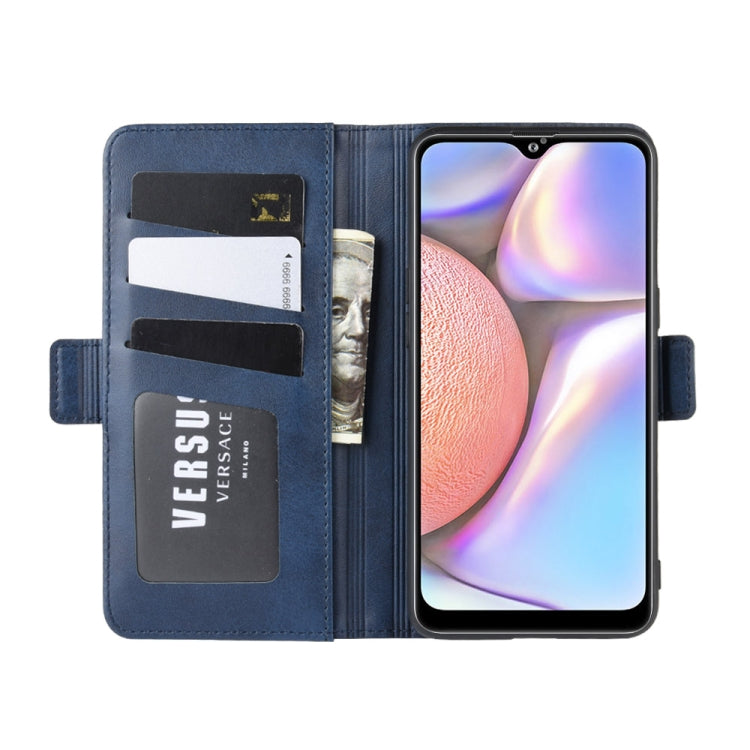 For Galaxy A10s Dual-side Magnetic Buckle Horizontal Flip Leather Case with Holder & Card Slots & Wallet & Photo Frame