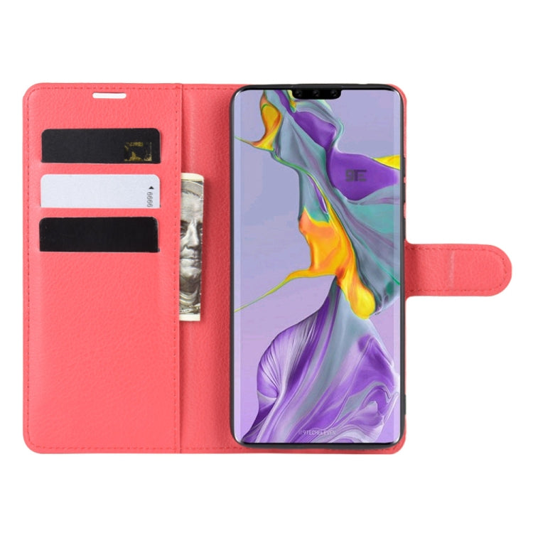 For Huawei Mate 30  Litchi Texture Horizontal Flip Leather Case with Wallet & Holder & Card Slots
