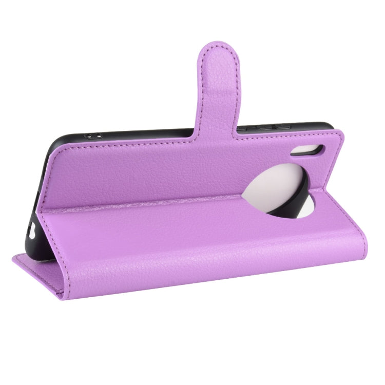 For Huawei Mate 30  Litchi Texture Horizontal Flip Leather Case with Wallet & Holder & Card Slots