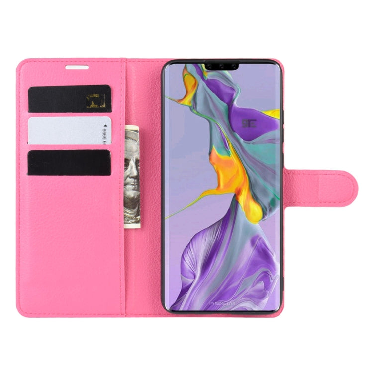 For Huawei Mate 30  Litchi Texture Horizontal Flip Leather Case with Wallet & Holder & Card Slots