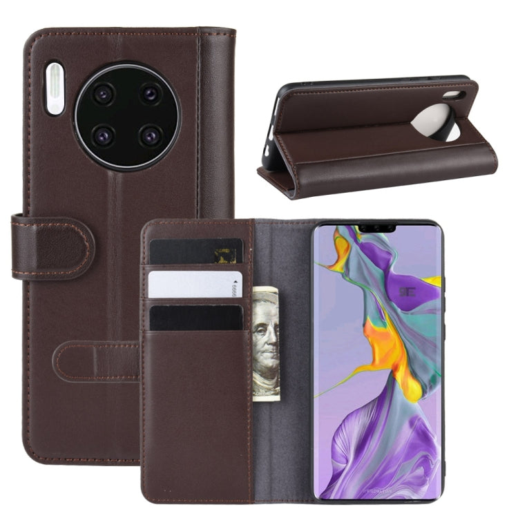 For Huawei Mate 30 Horizontal Flip Genuine Leather Case with Card Slots & Holder & Wallet