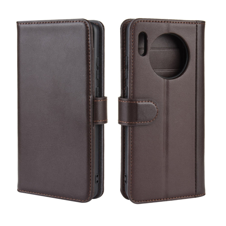 For Huawei Mate 30 Horizontal Flip Genuine Leather Case with Card Slots & Holder & Wallet