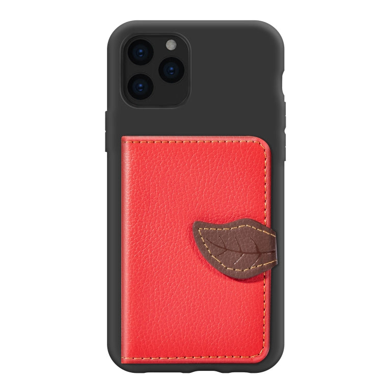 For iPhone 11 Pro Litchi Pattern Card Bag Wallet Bracket + TPU Phone Casewith Card Slot Wallet Bracket Function