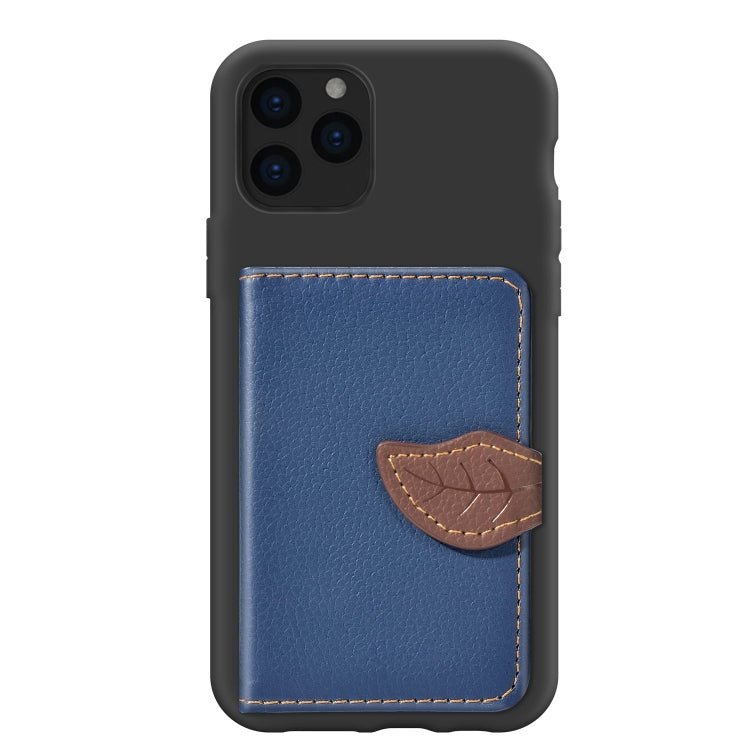 For iPhone 11 Pro Litchi Pattern Card Bag Wallet Bracket + TPU Phone Casewith Card Slot Wallet Bracket Function