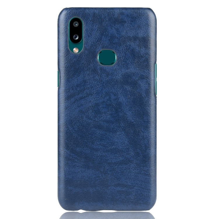 For Galaxy A10s Shockproof Litchi Texture PC + PU Case