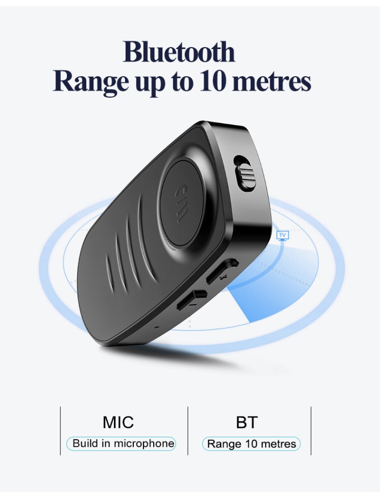 JEDX-J19 Wireless Bluetooth 5.0 Adapter Aux Car Audio Receiver Converter