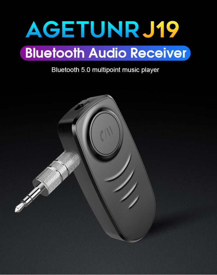 JEDX-J19 Wireless Bluetooth 5.0 Adapter Aux Car Audio Receiver Converter