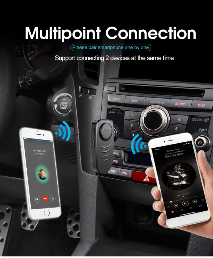 JEDX-J19 Wireless Bluetooth 5.0 Adapter Aux Car Audio Receiver Converter