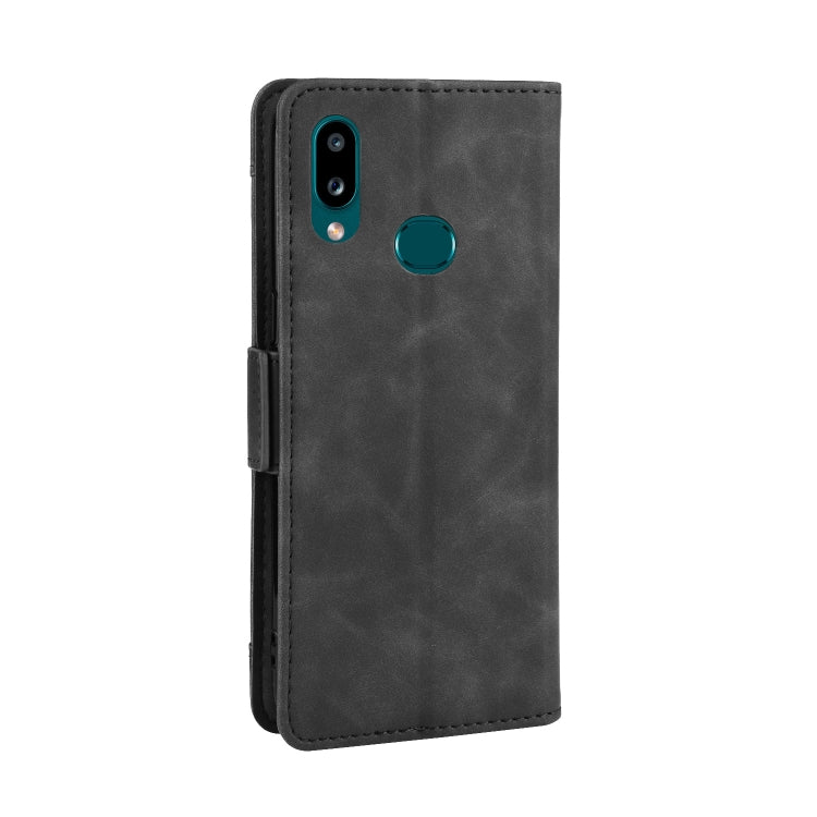 For Galaxy A10s Wallet Style Skin Feel Calf Pattern Leather Case with Separate Card Slot