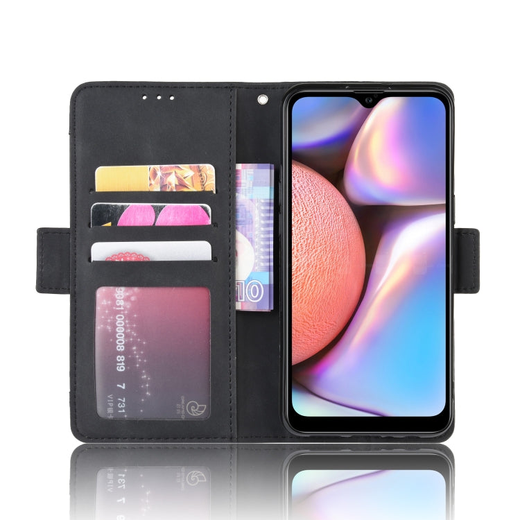 For Galaxy A10s Wallet Style Skin Feel Calf Pattern Leather Case with Separate Card Slot