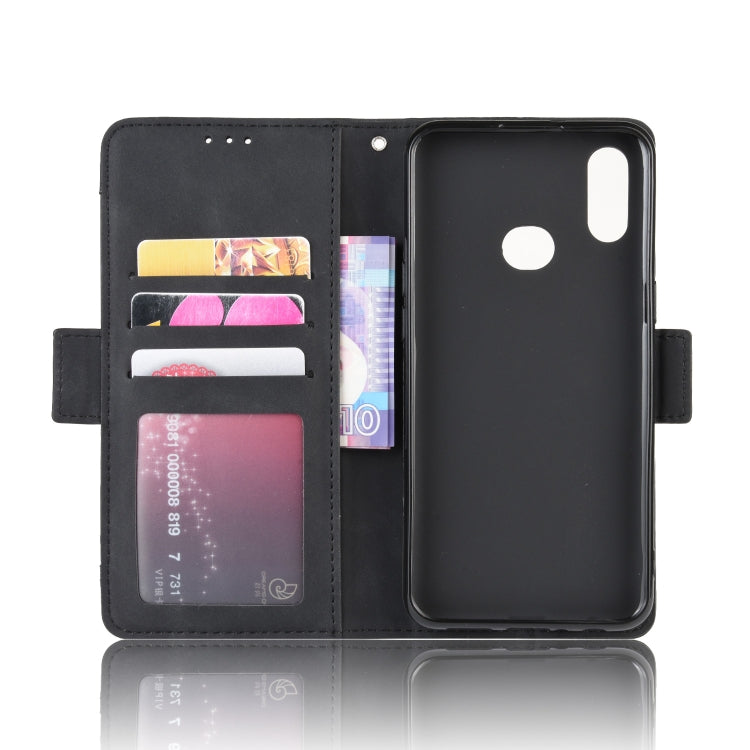 For Galaxy A10s Wallet Style Skin Feel Calf Pattern Leather Case with Separate Card Slot