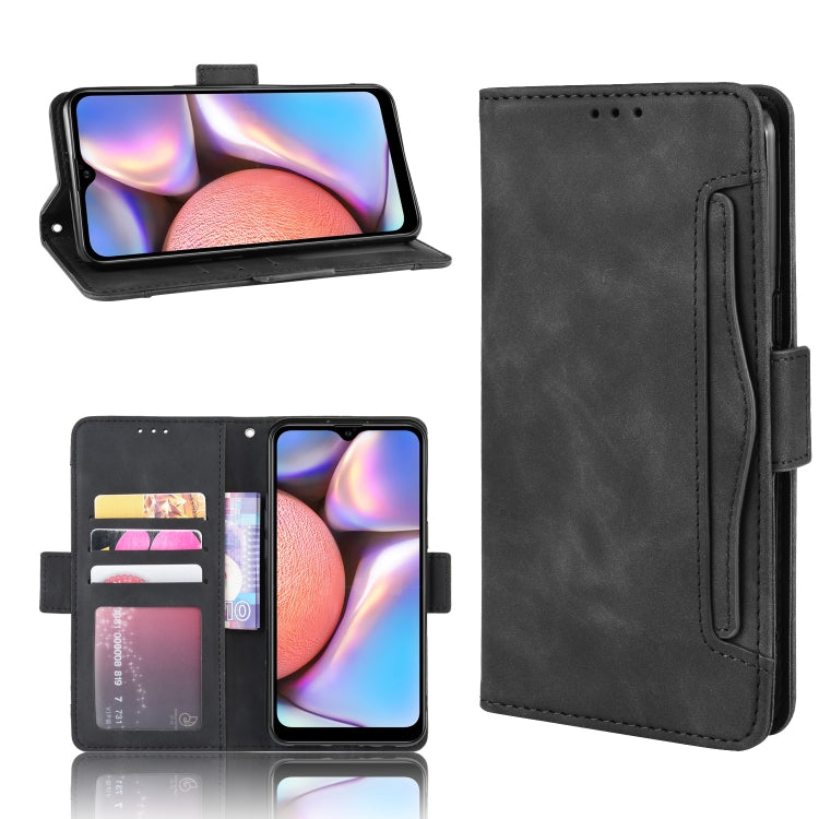 For Galaxy A10s Wallet Style Skin Feel Calf Pattern Leather Case with Separate Card Slot