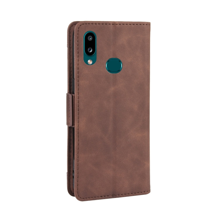 For Galaxy A10s Wallet Style Skin Feel Calf Pattern Leather Case with Separate Card Slot