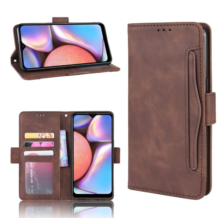 For Galaxy A10s Wallet Style Skin Feel Calf Pattern Leather Case with Separate Card Slot