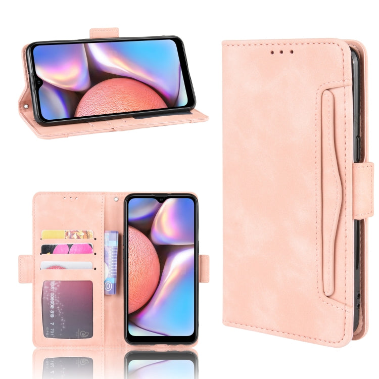 For Galaxy A10s Wallet Style Skin Feel Calf Pattern Leather Case with Separate Card Slot