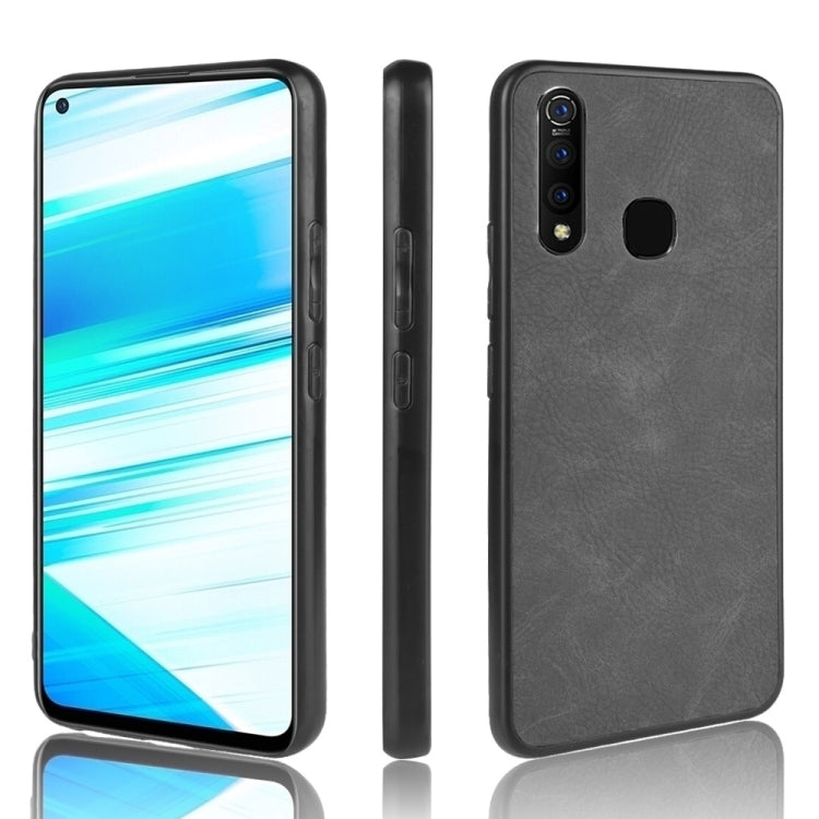 Shockproof Sheep Skin PC + PU + TPU Case For Vivo Z5x/Z1 Pro(Light black)