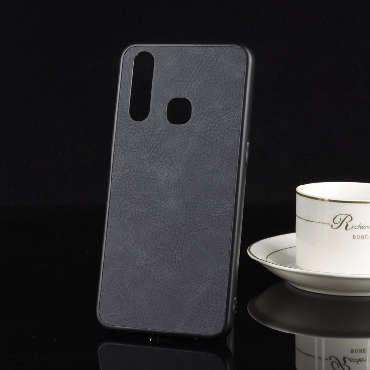 Shockproof Sheep Skin PC + PU + TPU Case For Vivo Z5x/Z1 Pro(Light black)