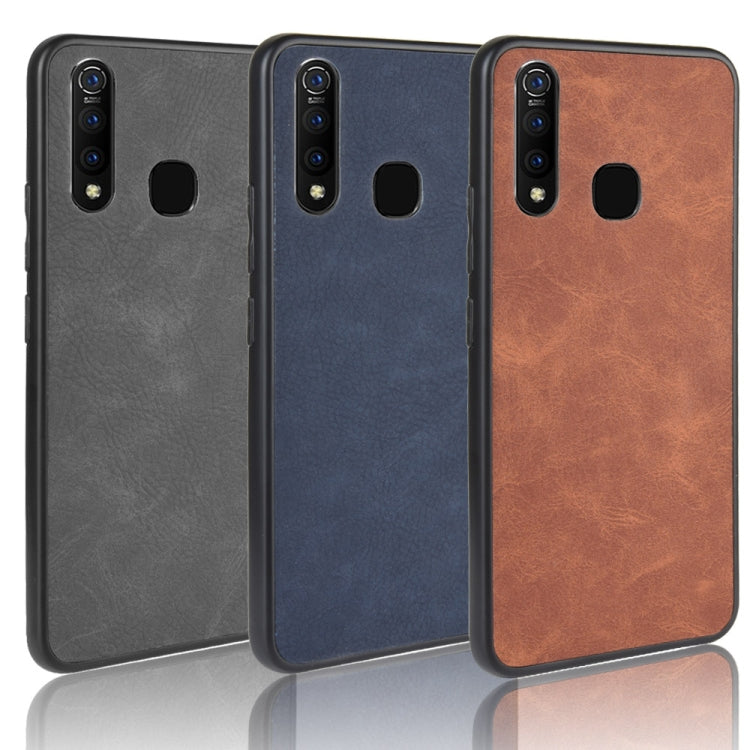 Shockproof Sheep Skin PC + PU + TPU Case For Vivo Z5x/Z1 Pro(Light black)