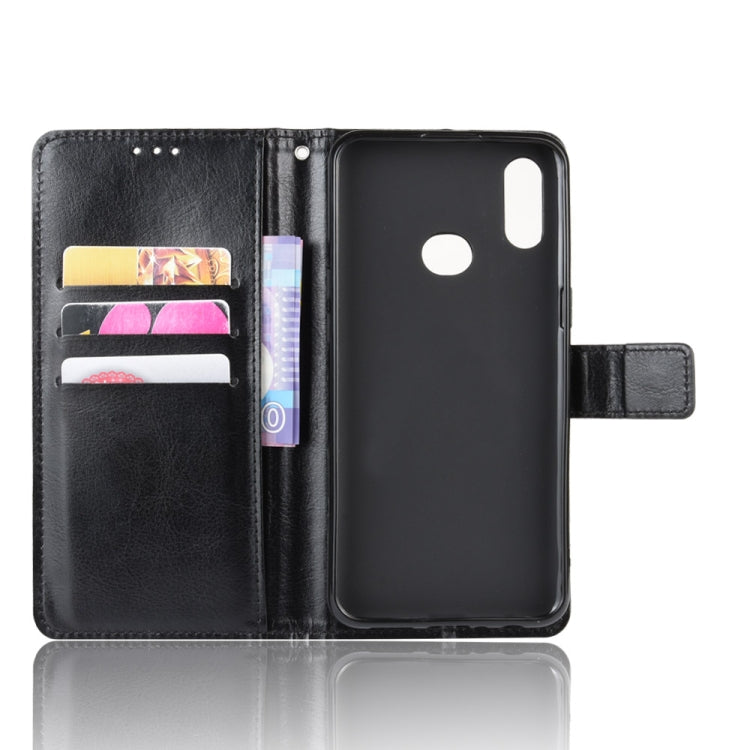 For Galaxy A10s Retro Crazy Horse Texture Horizontal Flip Leather Case with Holder & Card Slots & Photo Frame