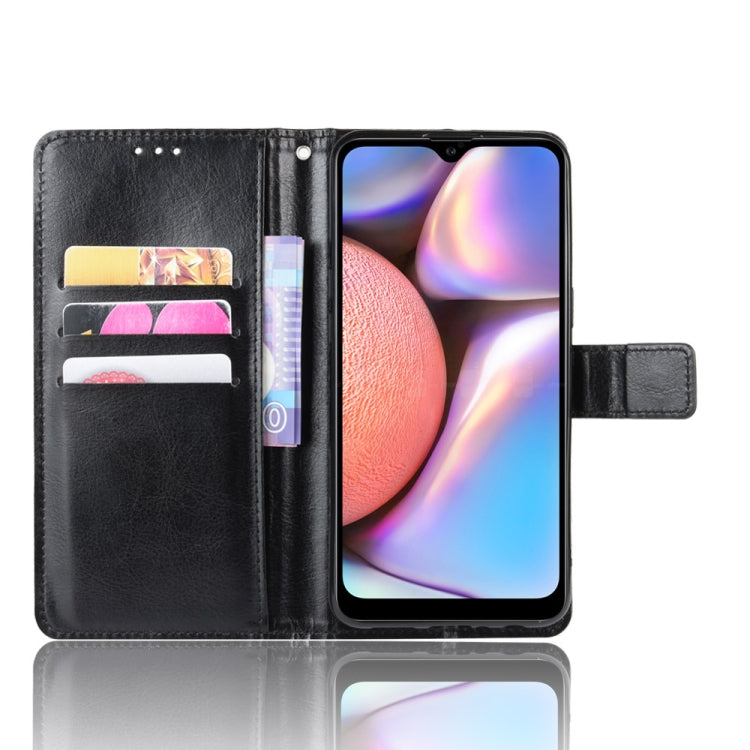 For Galaxy A10s Retro Crazy Horse Texture Horizontal Flip Leather Case with Holder & Card Slots & Photo Frame