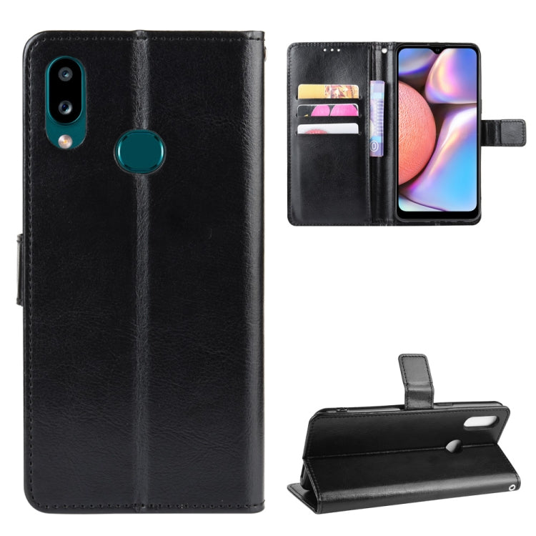 For Galaxy A10s Retro Crazy Horse Texture Horizontal Flip Leather Case with Holder & Card Slots & Photo Frame