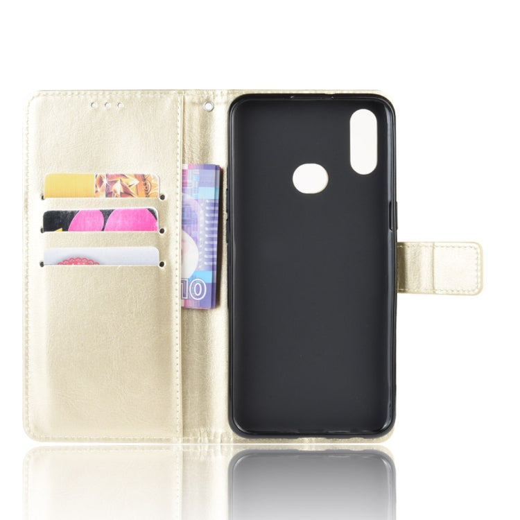 For Galaxy A10s Retro Crazy Horse Texture Horizontal Flip Leather Case with Holder & Card Slots & Photo Frame