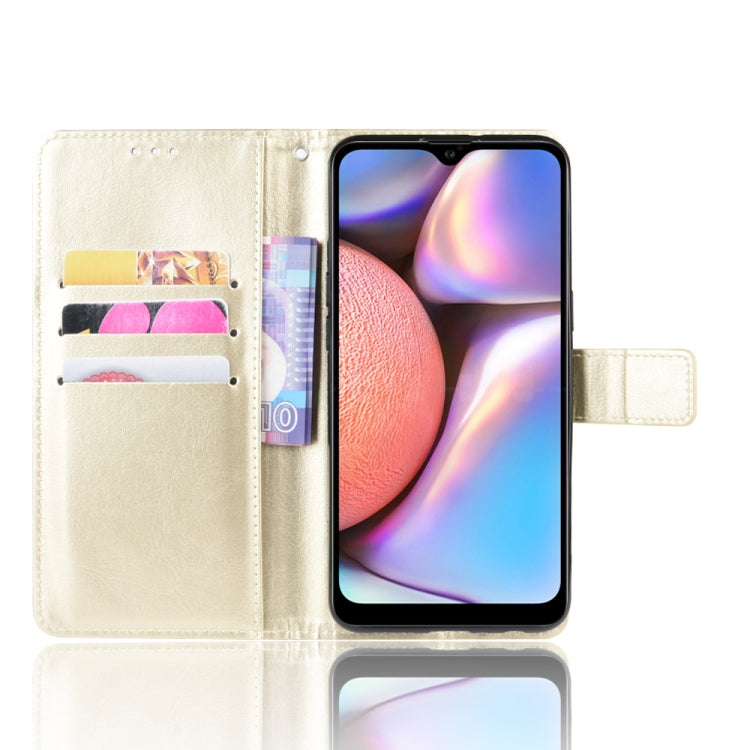 For Galaxy A10s Retro Crazy Horse Texture Horizontal Flip Leather Case with Holder & Card Slots & Photo Frame