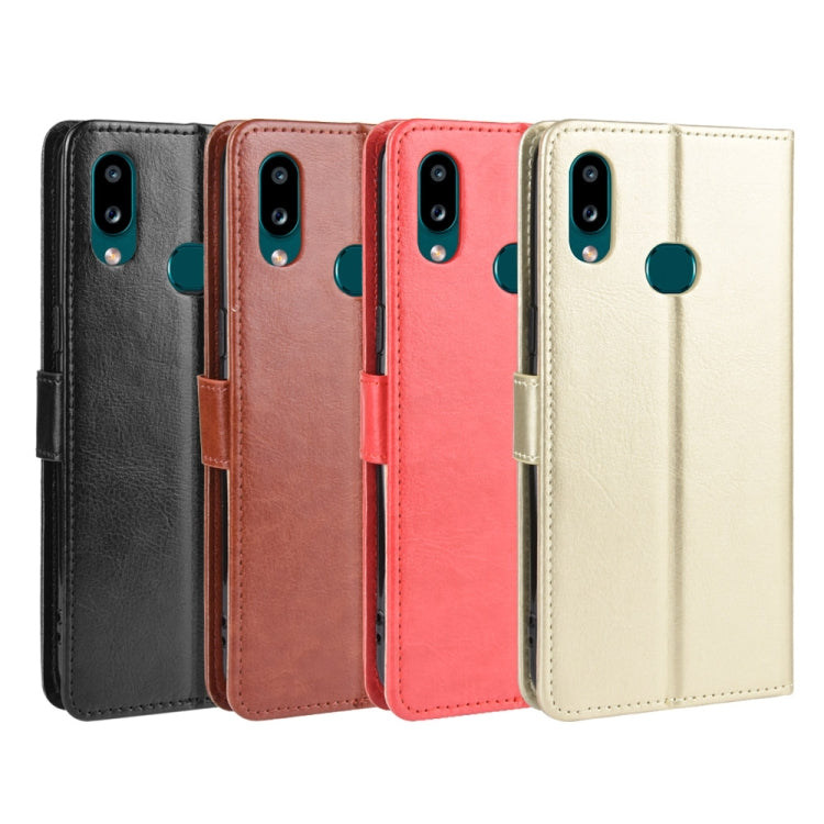 For Galaxy A10s Retro Crazy Horse Texture Horizontal Flip Leather Case with Holder & Card Slots & Photo Frame