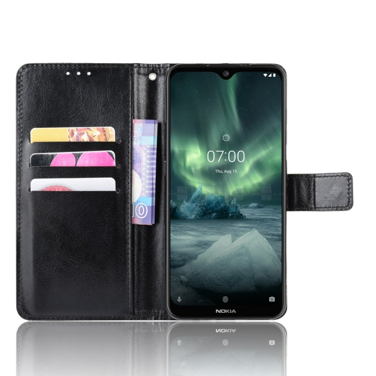 For Nokia 7.2 / Nokia 6.2 Retro Crazy Horse Texture Horizontal Flip Leather Case , with Holder & Card Slots & Photo Frame