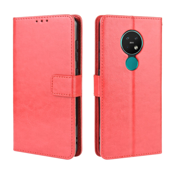 For Nokia 7.2 / Nokia 6.2 Retro Crazy Horse Texture Horizontal Flip Leather Case , with Holder & Card Slots & Photo Frame