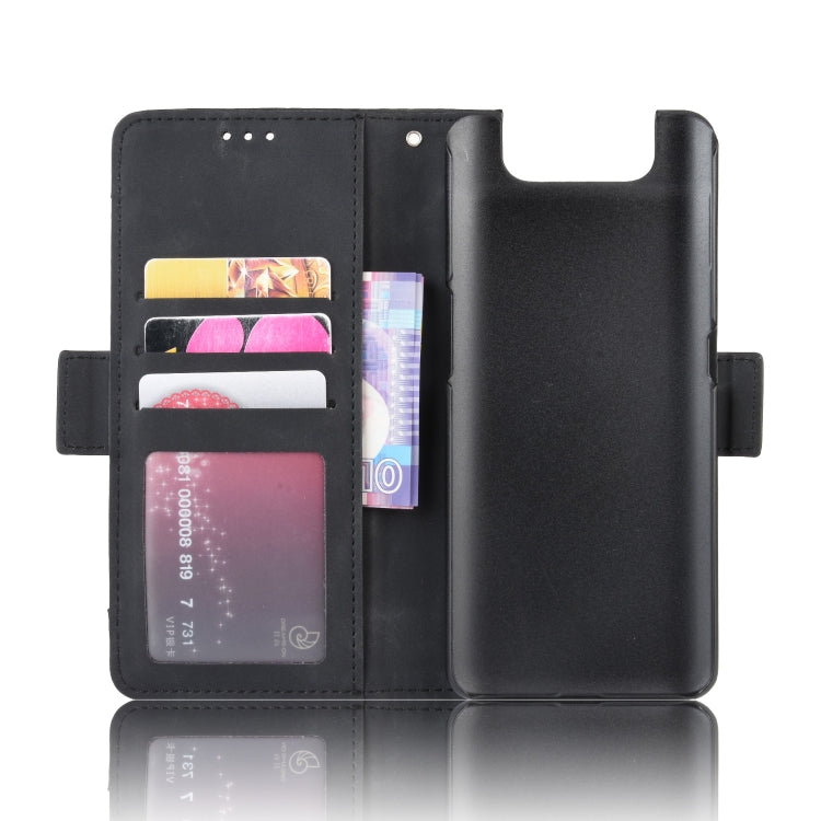 For Galaxy A80 / A90 Wallet Style Skin Feel Calf Pattern Leather Case ,with Separate Card Slot