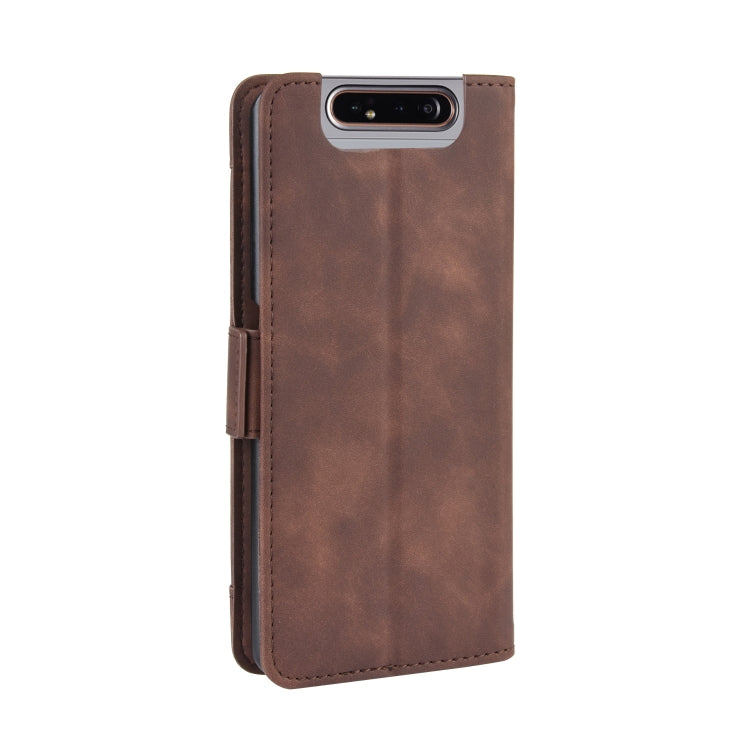 For Galaxy A80 / A90 Wallet Style Skin Feel Calf Pattern Leather Case ,with Separate Card Slot