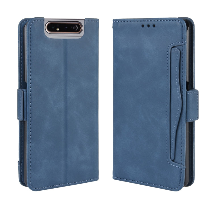 For Galaxy A80 / A90 Wallet Style Skin Feel Calf Pattern Leather Case ,with Separate Card Slot