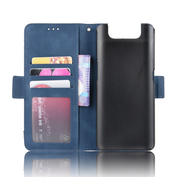 For Galaxy A80 / A90 Wallet Style Skin Feel Calf Pattern Leather Case ,with Separate Card Slot