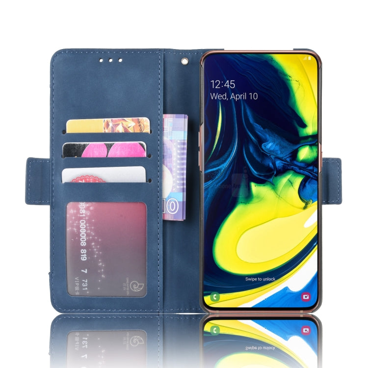 For Galaxy A80 / A90 Wallet Style Skin Feel Calf Pattern Leather Case ,with Separate Card Slot