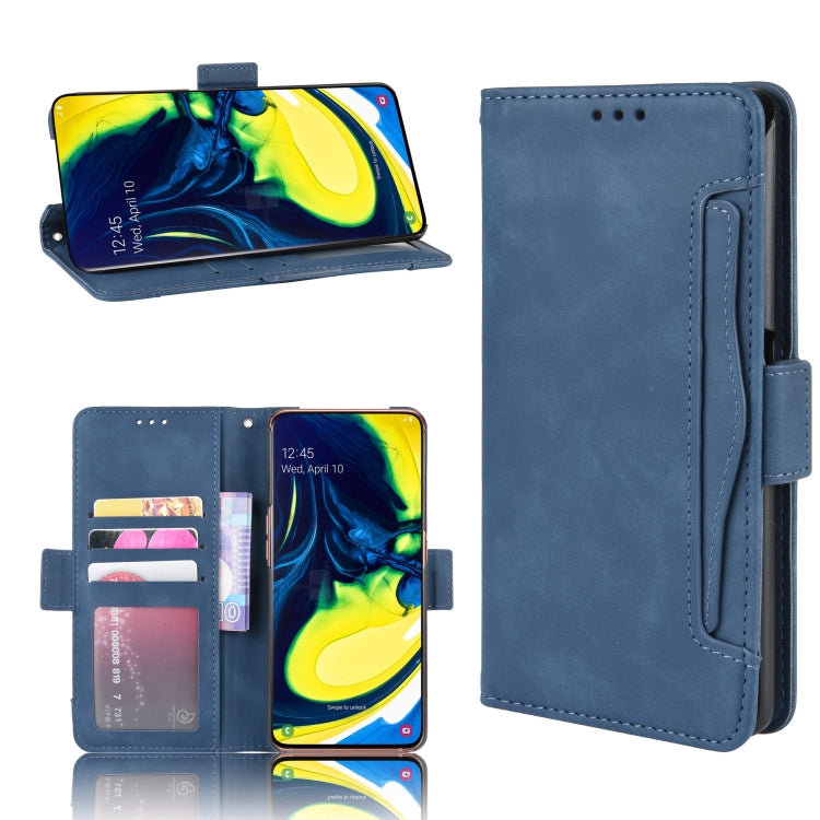 For Galaxy A80 / A90 Wallet Style Skin Feel Calf Pattern Leather Case ,with Separate Card Slot