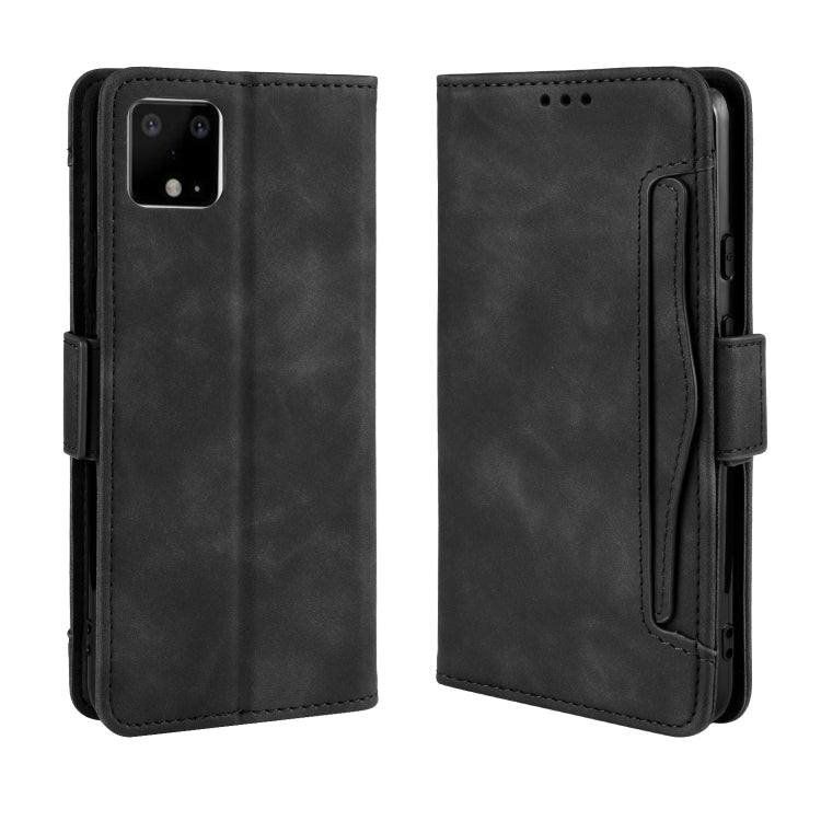 For Google Pixel 4 XL Wallet Style Skin Feel Calf Pattern Leather Case with Separate Card Slot