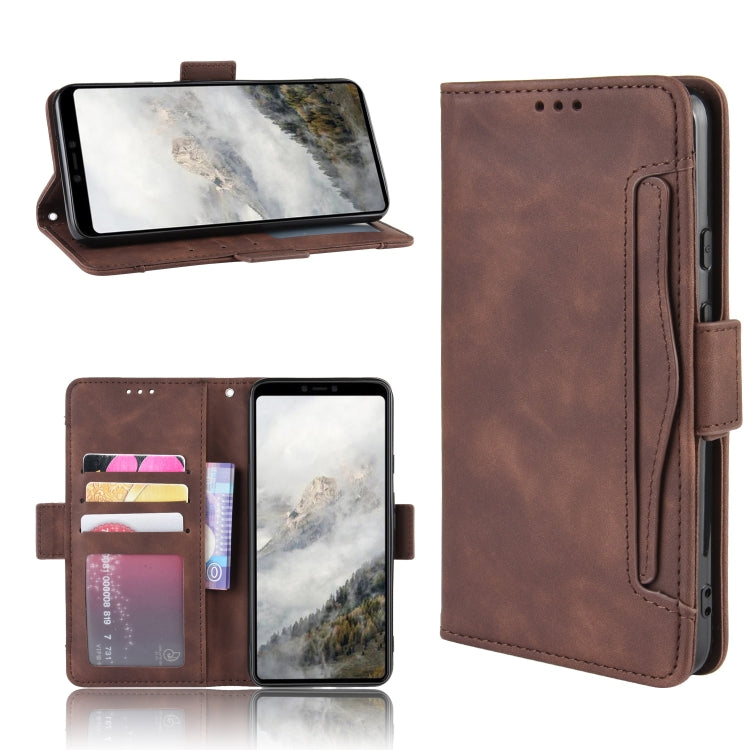 For Google Pixel 4 XL Wallet Style Skin Feel Calf Pattern Leather Case with Separate Card Slot