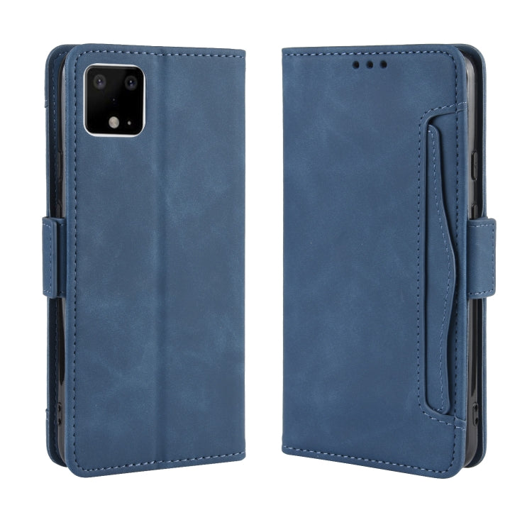 For Google Pixel 4 XL Wallet Style Skin Feel Calf Pattern Leather Case with Separate Card Slot