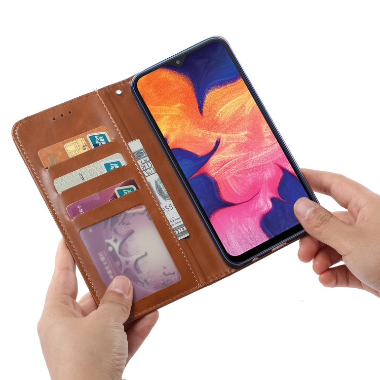 For Galaxy A10e Knead Skin Texture Horizontal Flip Leather Case with Photo Frame & Holder & Card Slots & Wallet