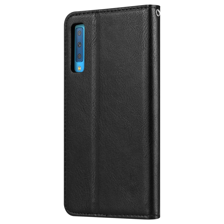 For Galaxy A30s / A50s Knead Skin Texture Horizontal Flip Leather Case with Photo Frame & Holder & Card Slots & Wallet