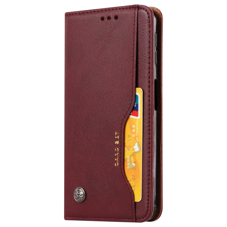 For Galaxy A30s / A50s Knead Skin Texture Horizontal Flip Leather Case with Photo Frame & Holder & Card Slots & Wallet