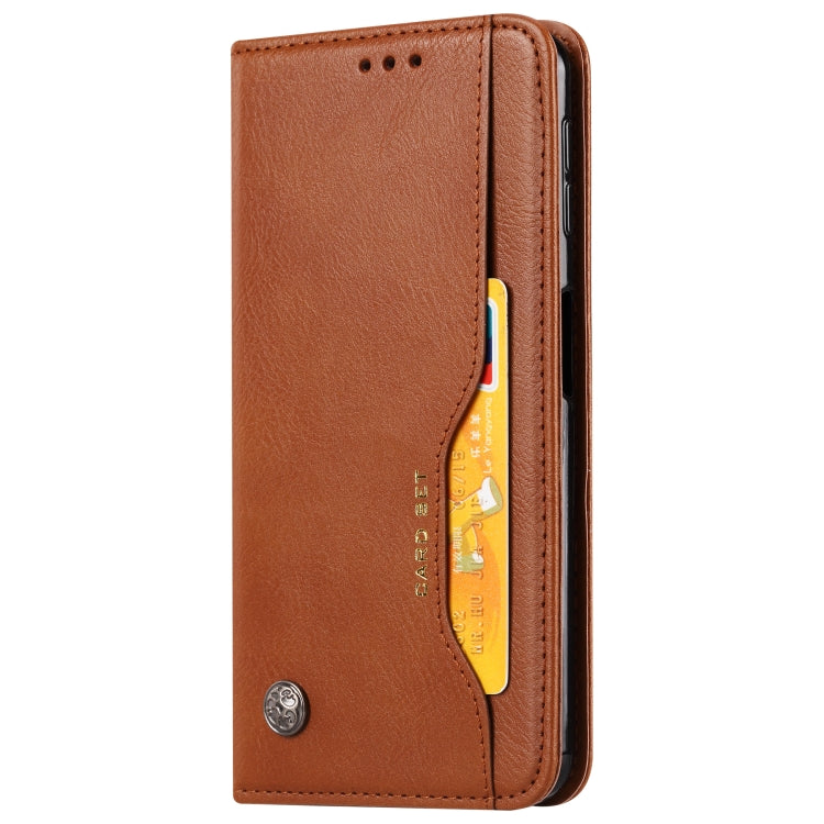 For Galaxy A30s / A50s Knead Skin Texture Horizontal Flip Leather Case with Photo Frame & Holder & Card Slots & Wallet