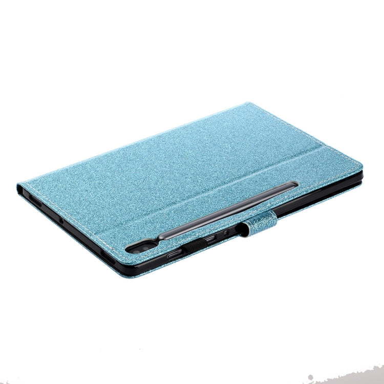 For Galaxy Tab S6 10.5 T860/T865 With Flash Pink Waterproof Protection Case, Card Slot and Bracket