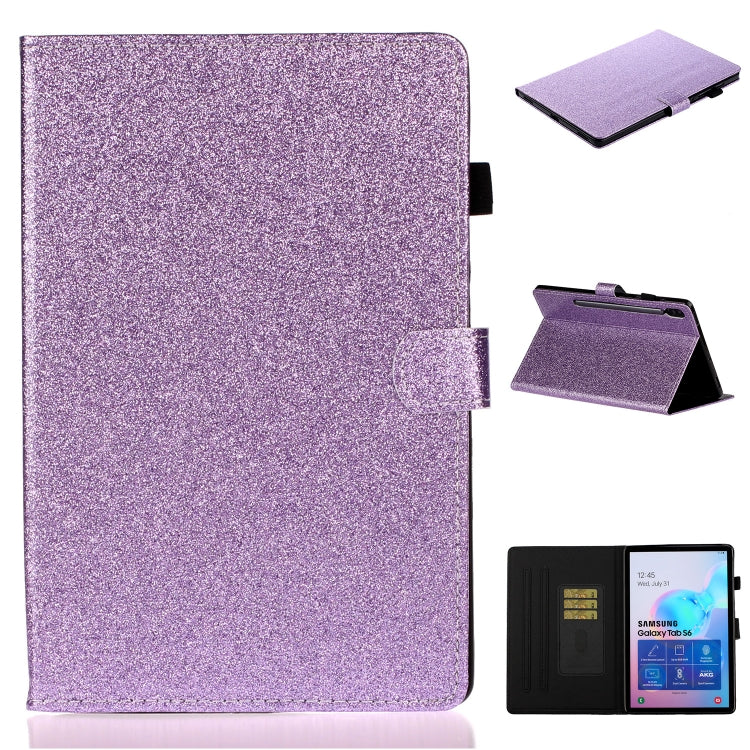 For Galaxy Tab S6 10.5 T860/T865 With Flash Pink Waterproof Protection Case, Card Slot and Bracket