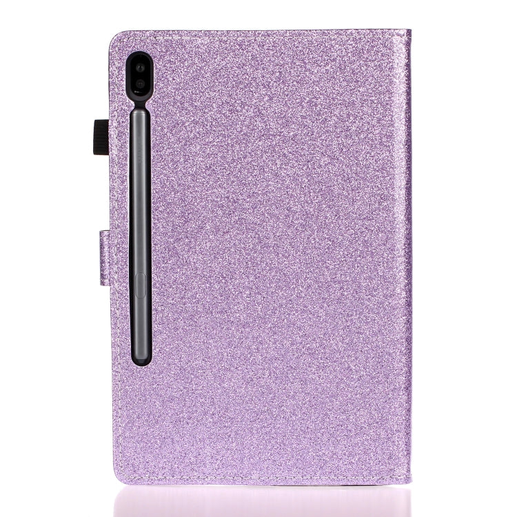 For Galaxy Tab S6 10.5 T860/T865 With Flash Pink Waterproof Protection Case, Card Slot and Bracket